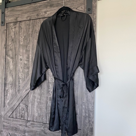 Victoria's Secret Other - Victoria’s Secret black satin robe